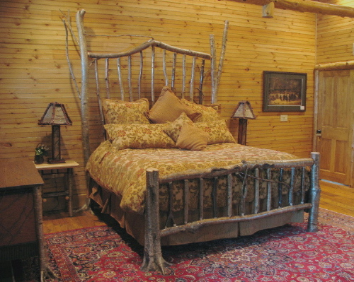 rustic bed, rustic furniture, tree furniture